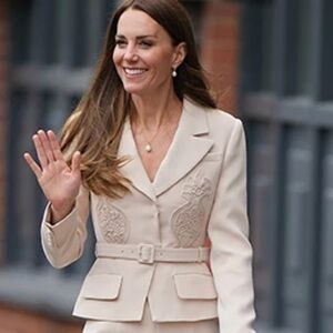Self Portrait Beige Jacket ASO Kate Middleton